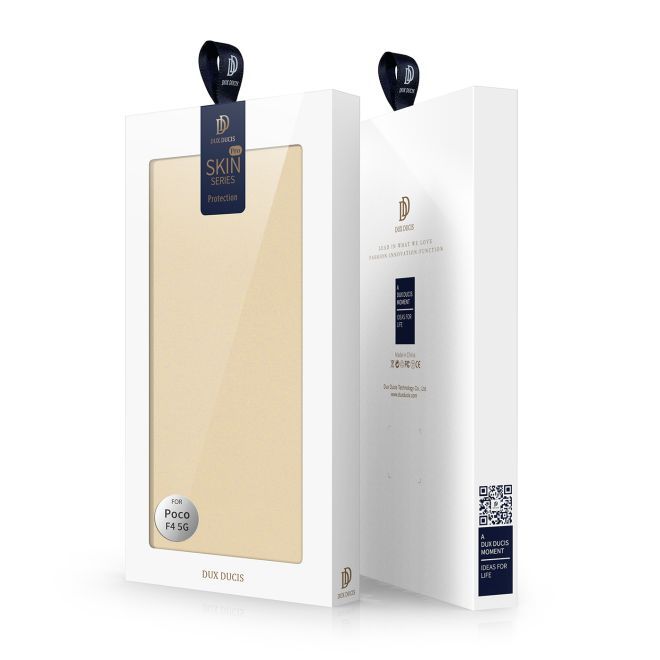 Dux Ducis - Xiaomi Poco F4 5G Hülle  - Handy Bookcover - Skin Pro Series - gold