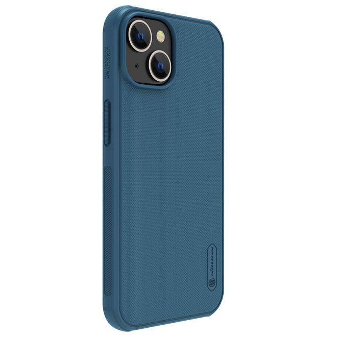 Nillkin - iPhone 14 Plus Hülle - Kunststoff Case - Super Frosted Shield Pro Series - blau