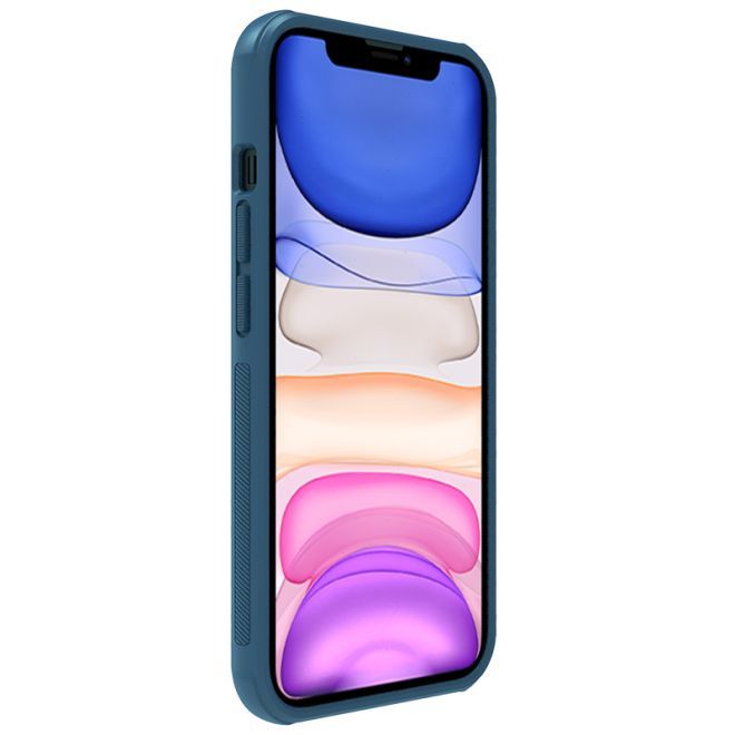 Nillkin - iPhone 14 Plus Hülle - Kunststoff Case - Super Frosted Shield Pro Series - blau