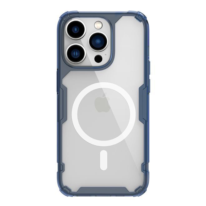 Nillkin - iPhone 14 Pro Hülle - TPU Soft Case - Nature Soft MagSafe Series - blau
