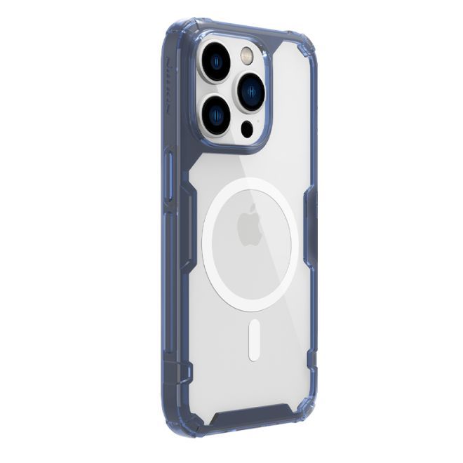 Nillkin - iPhone 14 Pro Hülle - TPU Soft Case - Nature Soft MagSafe Series - blau