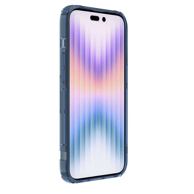 Nillkin - iPhone 14 Pro Hülle - TPU Soft Case - Nature Soft MagSafe Series - blau