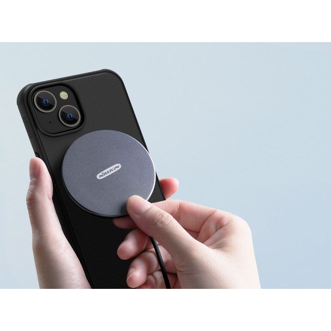 Nillkin - iPhone 14 Plus Hülle - Plastik Case - Super Frosted Shield MagSafe Series - schwarz