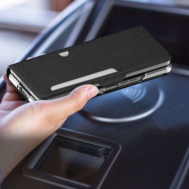 Araree - Samsung Galaxy Z Fold4  Hülle - Case mit Stand Funktion - Bonnet Diary Series - Made in Korea - schwarz