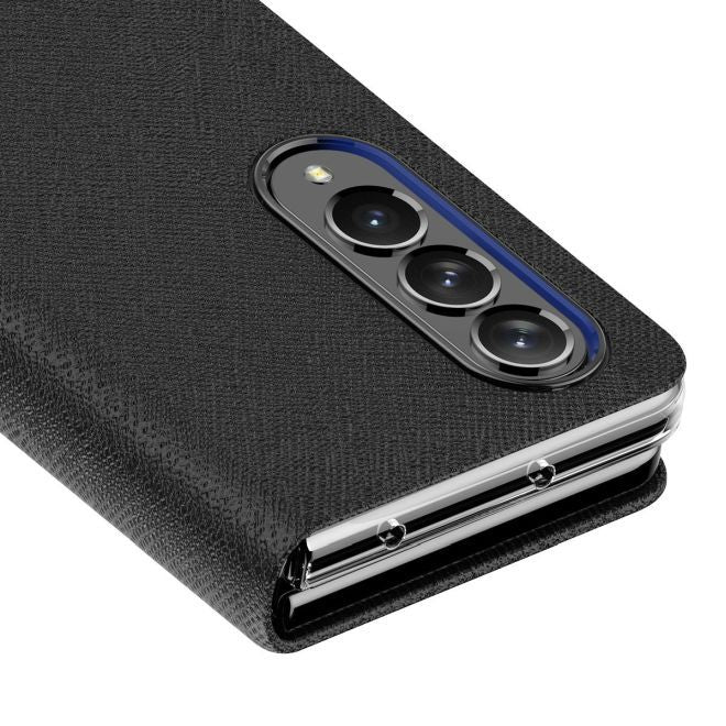 Araree - Samsung Galaxy Z Fold4  Hülle - Case mit Stand Funktion - Bonnet Diary Series - Made in Korea - schwarz