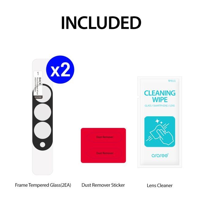 Araree - Samsung Galaxy Z Fold4 Kamera Schutzglas (2er Set) - C-SUB Core Series - transparent