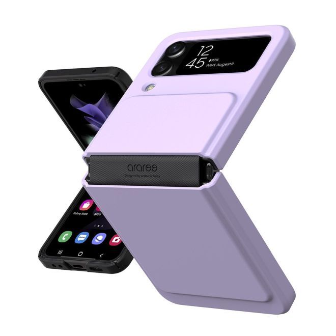 Araree - Samsung Galaxy Z Flip4 Hülle - Case aus Plastik - Aero Flex Series - Made in Korea - purpur