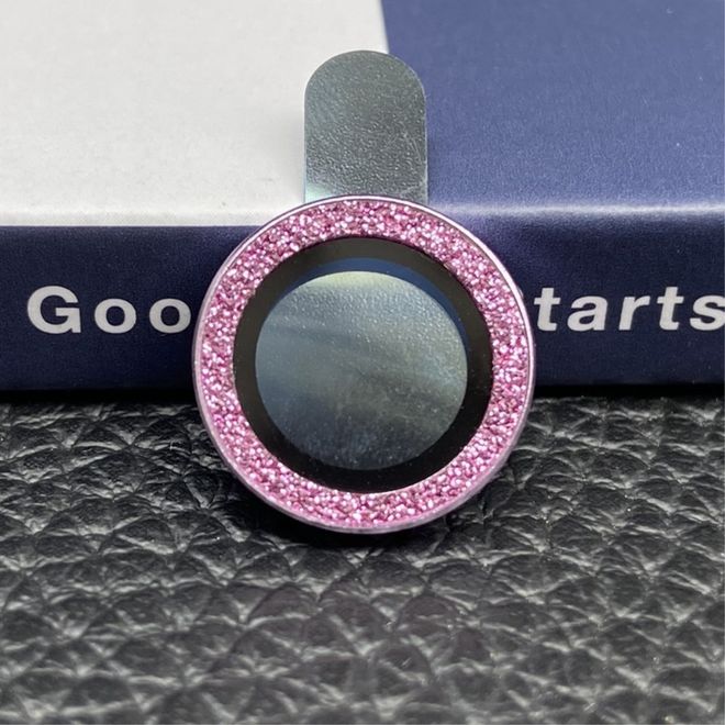 iPhone 14 Camera Lens Protective Glass - Protection for Dual Camera - Camera Lens Bling Series - Purple