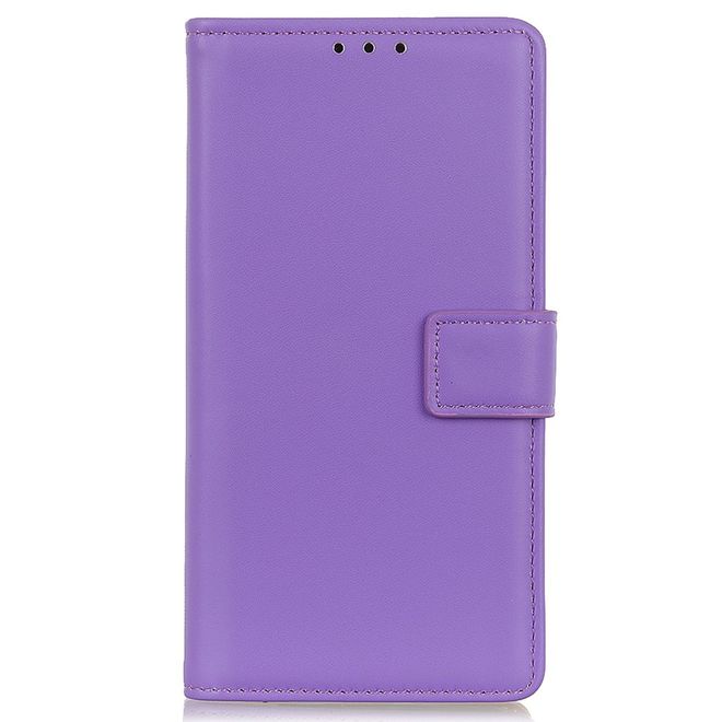 iPhone 14 Pro Max Handy Hülle - Classic II Leder Bookcover Series - purpur