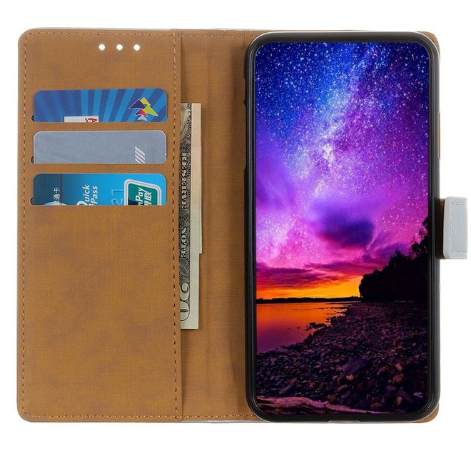 iPhone 14 Pro Max Handy Hülle - Classic II Leder Bookcover Series - silber