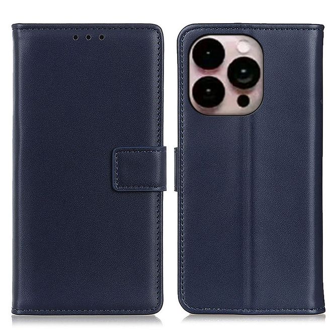 Étui pour iPhone 14 Pro Max - Collection Classic II en cuir - Bleu