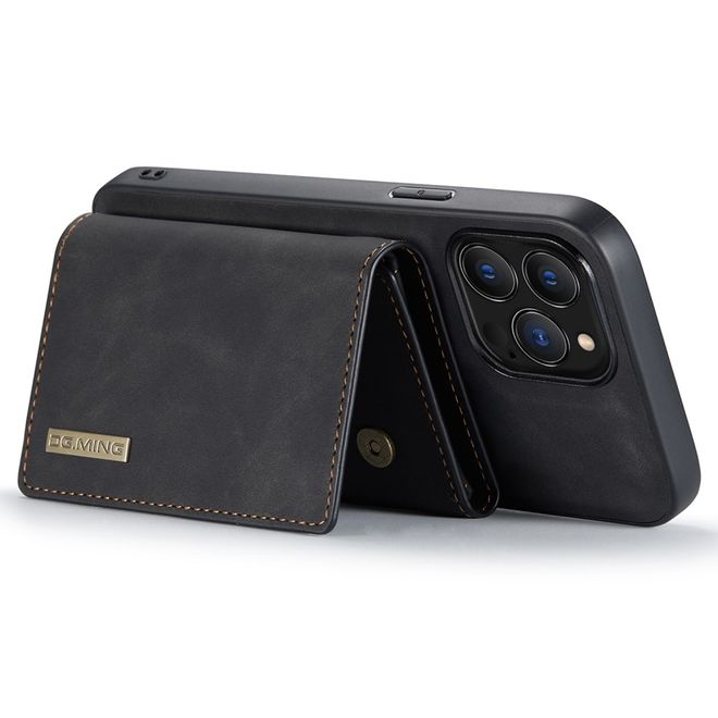 DG Ming - iPhone 14 Pro Max Hülle - Hardcase mit abnehmbarem Portemonnaie - M1 Series - schwarz