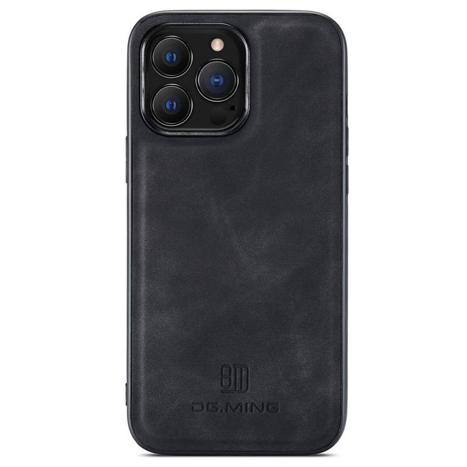 DG Ming - iPhone 14 Pro Max Hülle - Hardcase mit abnehmbarem Portemonnaie - M1 Series - schwarz