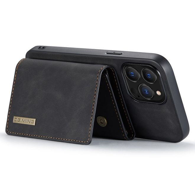 DG Ming - iPhone 14 Pro Hülle - Hardcase mit abnehmbarem Portemonnaie - M1 Series - schwarz