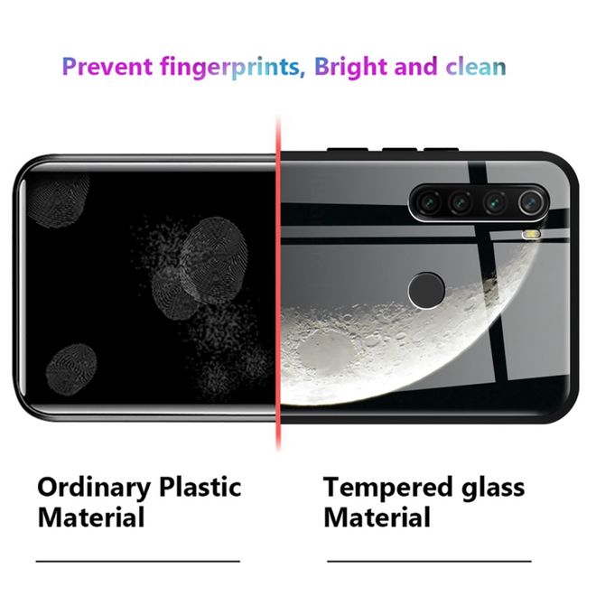 iPhone 14 Pro Max Hülle - Gehärtetes Glas Hardcase mit Soft TPU Ränder - Mandala
