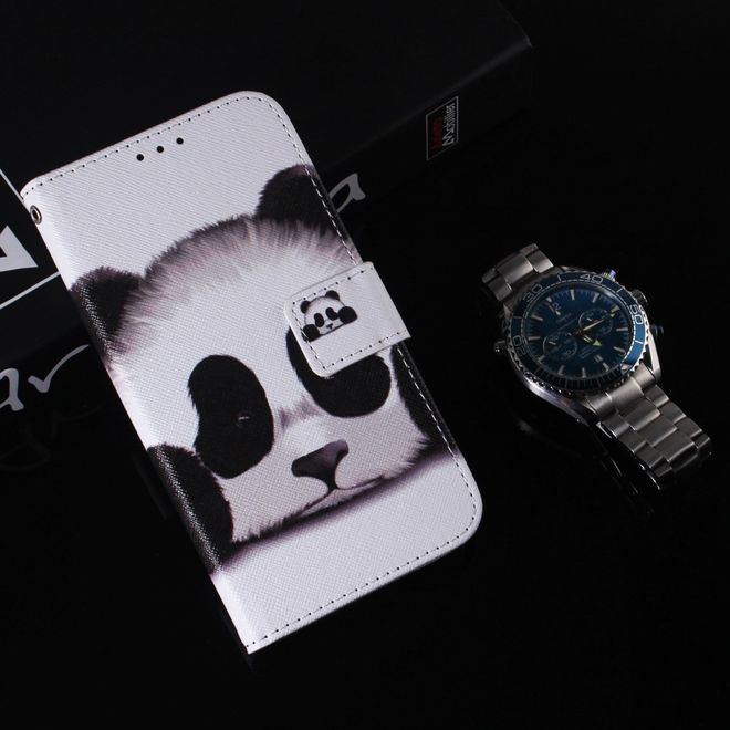 Étui pour iPhone 14 Plus - Collection Couverture Livre en Cuir - Panda