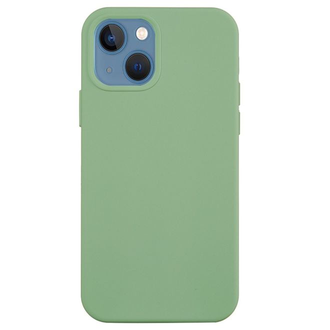 Coque pour iPhone 14 Plus - Souple - Silicone liquide - Menthe