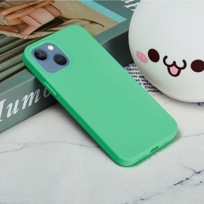 iPhone 14 Plus Phone Case - Softcase - Liquid Silicone Series - Green