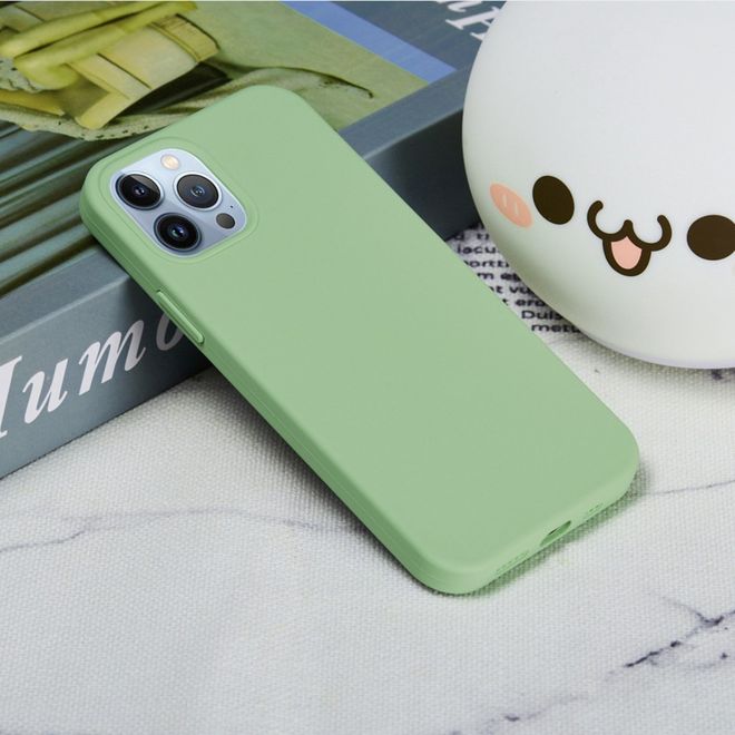 iPhone 14 Pro Max Handy Hülle - Softcase - Liquid Silicone Series - mint