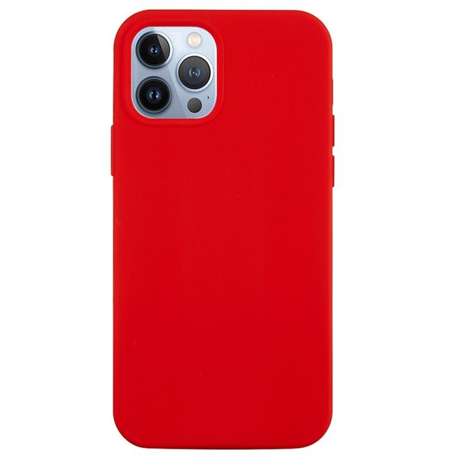 Coque pour iPhone 14 Pro Max - Coque souple - Série Silicone Liquide - Rouge