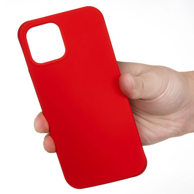 Coque pour iPhone 14 Pro Max - Coque souple - Série Silicone Liquide - Rouge