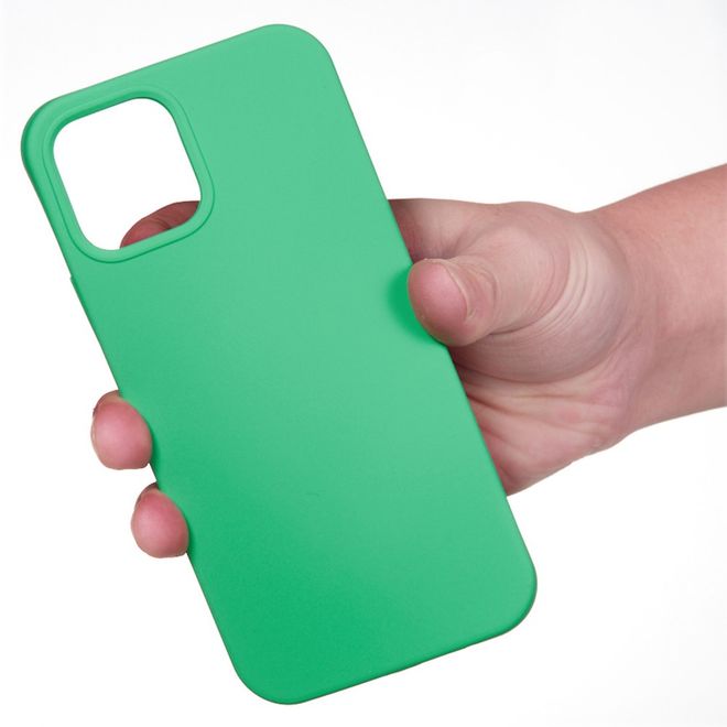 iPhone 14 Pro Max Handy Hülle - Softcase - Liquid Silicone Series - grün