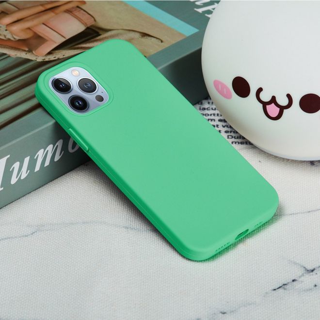 iPhone 14 Pro Max Handy Hülle - Softcase - Liquid Silicone Series - grün