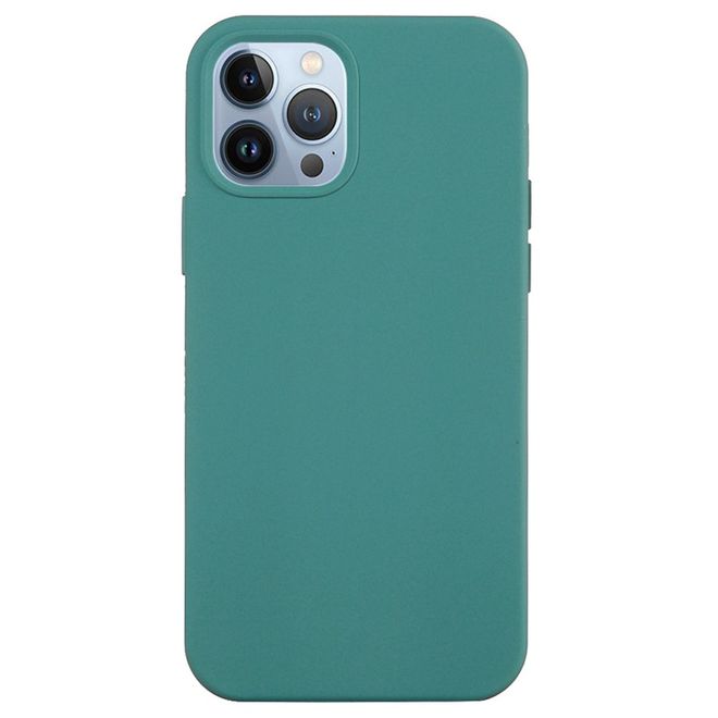 Coque pour iPhone 14 Pro Max - Souple - Silicone liquide - Vert foncé