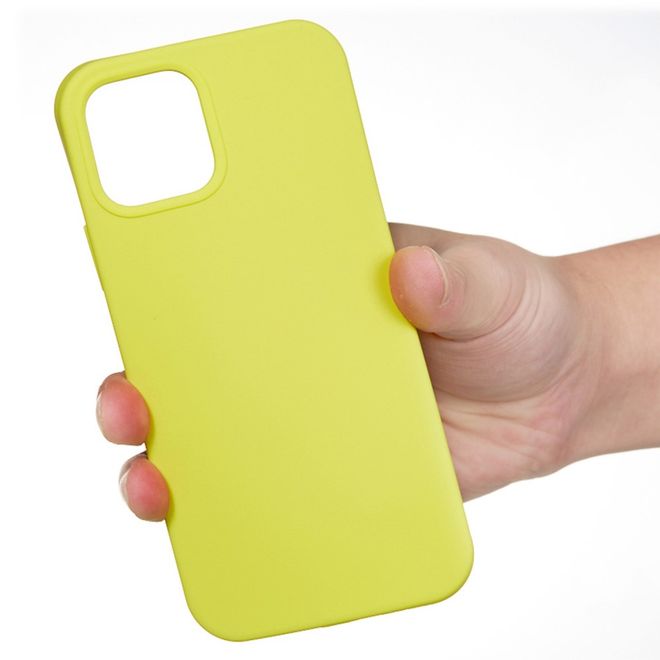 iPhone 14 Pro Handy Hülle - Softcase - Liquid Silicone Series - gelb