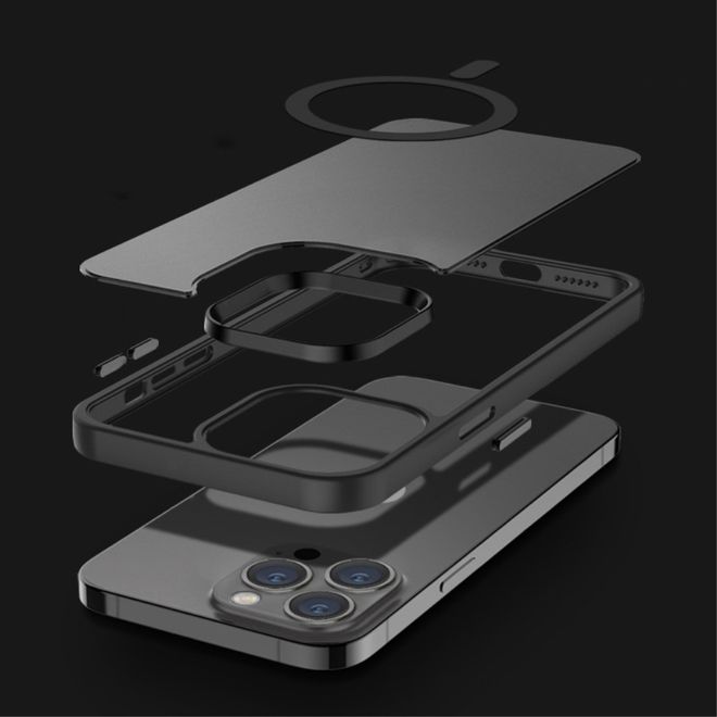 Coque MagSafe pour iPhone 14 Plus - Série MagSafe anti-chute en TPU - bleue