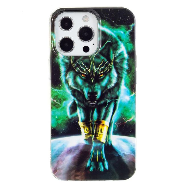 iPhone 14 Pro Phone Case - Glowing Case - Softcase Image Plastic Series - Bad Wolf