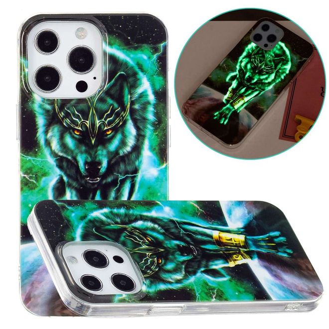 iPhone 14 Pro Phone Case - Glowing Case - Softcase Image Plastic Series - Bad Wolf