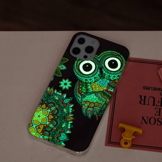 Coque pour iPhone 14 Pro Max - Coque lumineuse - Série Image Plastic - Hibou