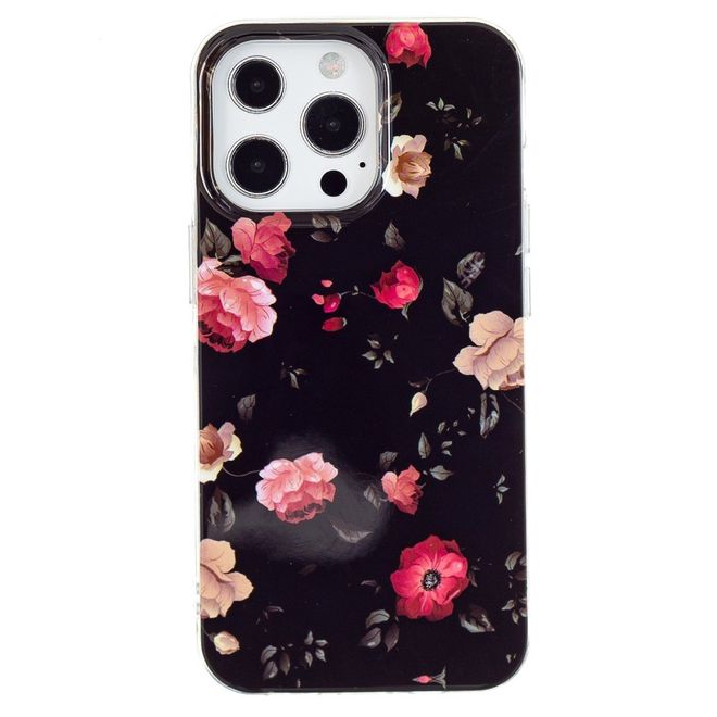 Coque pour iPhone 14 Pro Max - Coque lumineuse - Série Image Plastic - Roses