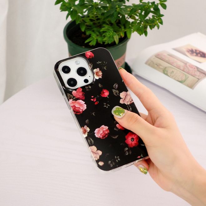 Coque pour iPhone 14 Pro Max - Coque lumineuse - Série Image Plastic - Roses