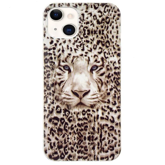 iPhone 14 Phone Case - Luminous Case - Softcase Image Plastic Series - Leopard &amp; Tiger Pattern