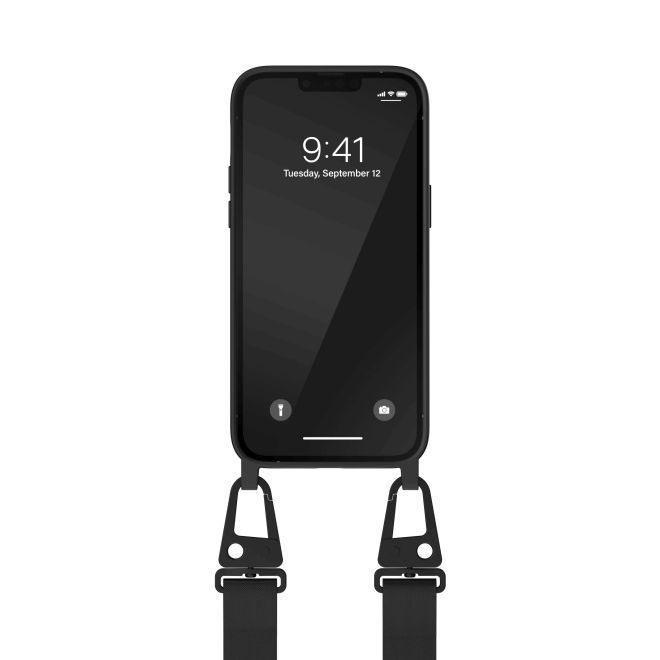 Adidas - iPhone 14 Pro Max Hülle - Kunstleder Hardcase - OR Necklace Case Series - weiss