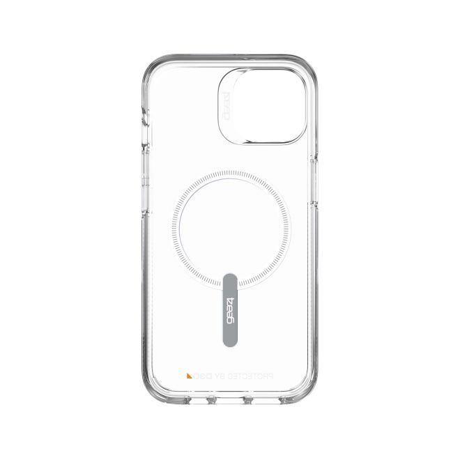 Gear4 - iPhone 14 Hülle - Backcover - Aufprallschutz bis 4m - Crystal Palace Snap MagSafe Series - transparent