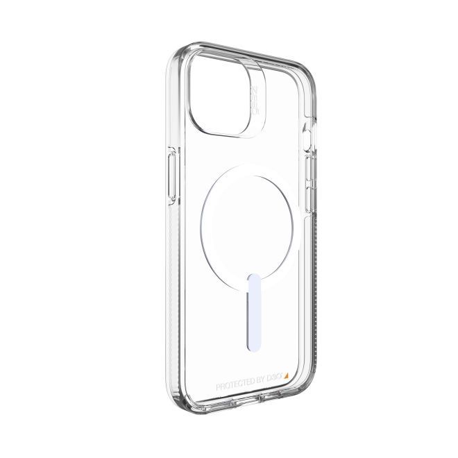 Gear4 - iPhone 14 Hülle - Backcover - Aufprallschutz bis 4m - Crystal Palace Snap MagSafe Series - transparent