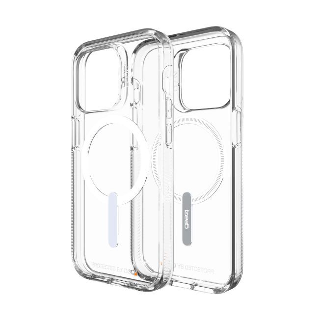 Gear4 - iPhone 14 Pro Hülle - Backcover - Aufprallschutz bis 4m - Crystal Palace Snap MagSafe Series - transparent