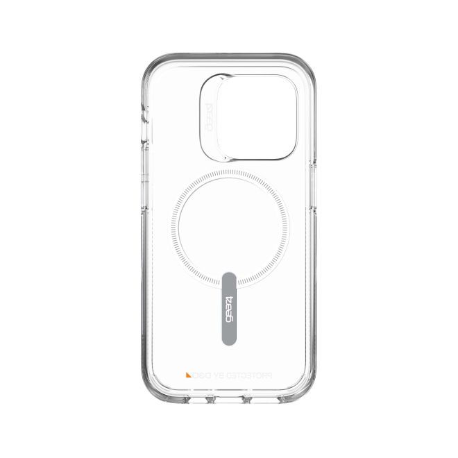 Gear4 - iPhone 14 Pro Hülle - Backcover - Aufprallschutz bis 4m - Crystal Palace Snap MagSafe Series - transparent