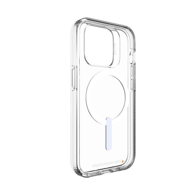Gear4 - iPhone 14 Pro Hülle - Backcover - Aufprallschutz bis 4m - Crystal Palace Snap MagSafe Series - transparent