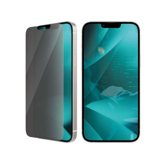 PanzerGlass - iPhone 14 Plus Displayschutz aus gehärtetem Glas - Privacy Classic Fit (P2769) - schwarz