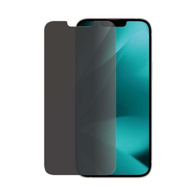 PanzerGlass - iPhone 14 Plus Displayschutz aus gehärtetem Glas - Privacy Classic Fit (P2769) - schwarz