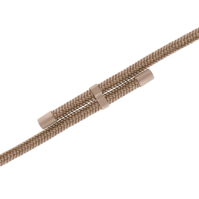 Just Elegance - Étui collier pour iPhone 13 Pro - Chaîne détachable et PopSockets inclus - Beige