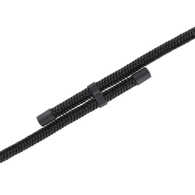 Just Elegance - Étui collier pour iPhone 13 Pro - Chaîne détachable et PopSockets inclus - Noir
