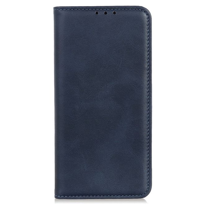 Samsung Galaxy S23 Ultra Handy Hülle - Classic V Leder Bookcover Series - blau