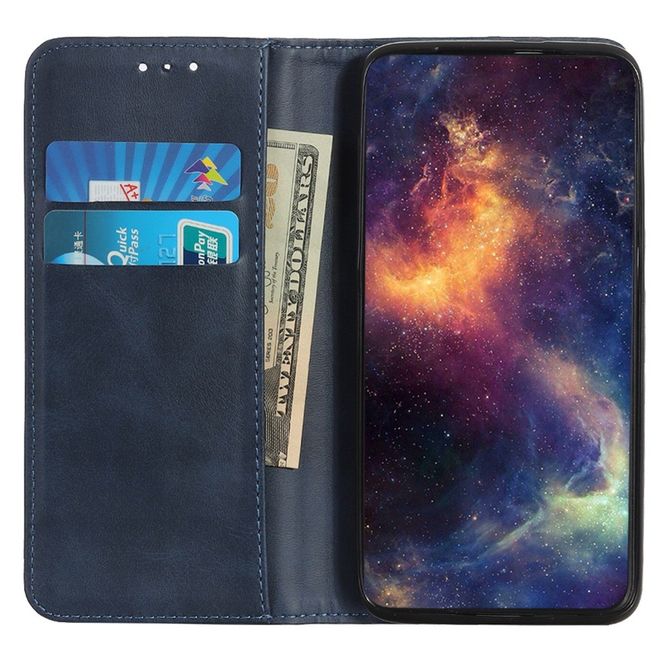 Samsung Galaxy S23+ Handy Hülle - Classic V Leder Bookcover Series - blau