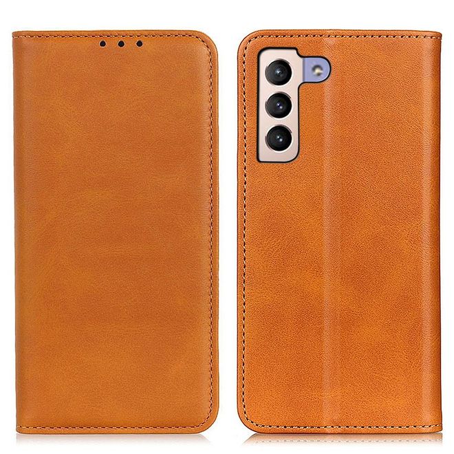 Samsung Galaxy S23+ Handy Hülle - Classic V Leder Bookcover Series - braun