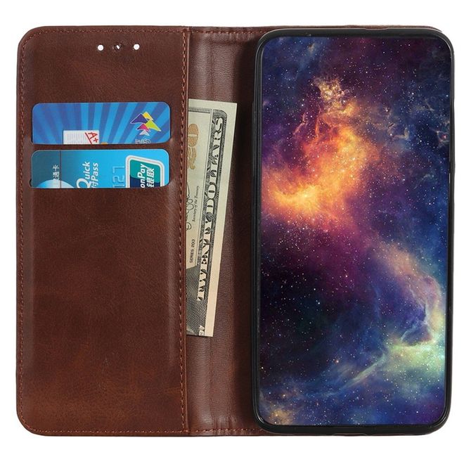 Samsung Galaxy S23+ Handy Hülle - Classic V Leder Bookcover Series - kaffeefarben